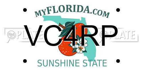 VC4RP Florida License Plate
