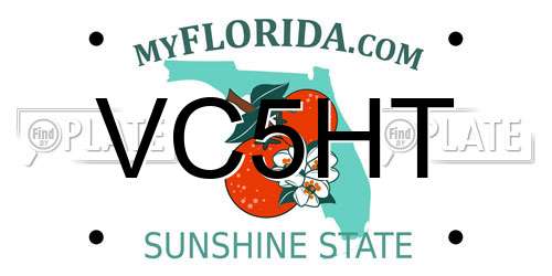 VC5HT Florida License Plate