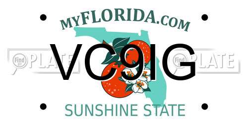 VC9IG Florida License Plate