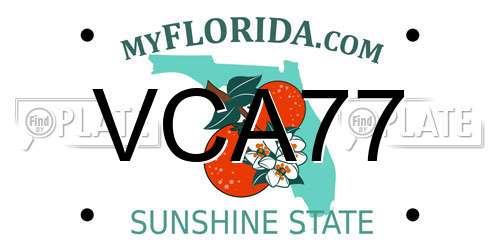 VCA77 Florida License Plate