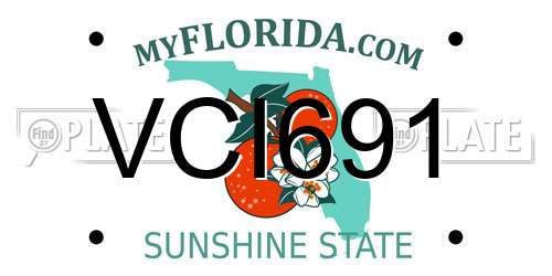 VCI691 Florida License Plate