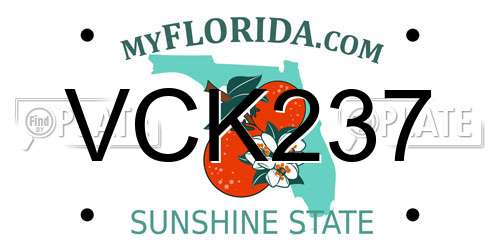 VCK237 Florida License Plate