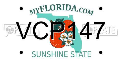 VCP147 Florida License Plate