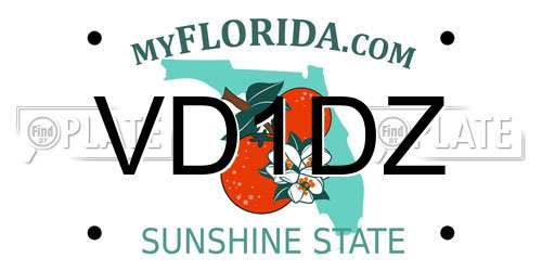 VD1DZ Florida License Plate