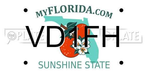 VD1FH Florida License Plate