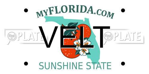 VELT Florida License Plate