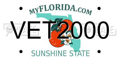 VET2000 Florida License Plate