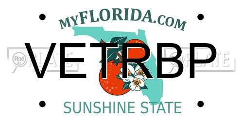 VETRBP Florida License Plate