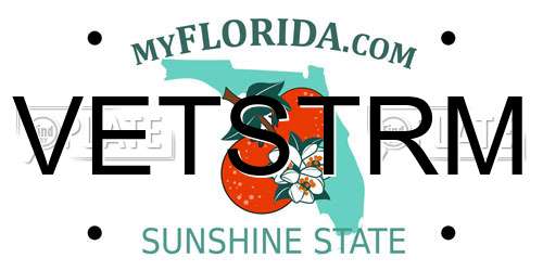 VETSTRM Florida License Plate