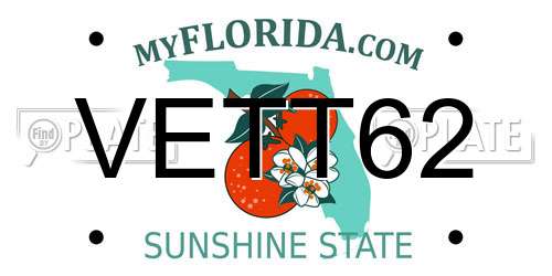 VETT62 Florida License Plate
