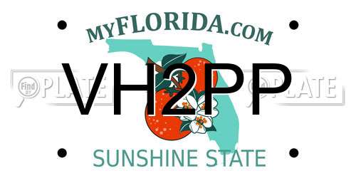 VH2PP Florida License Plate
