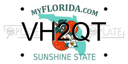 VH2QT Florida License Plate