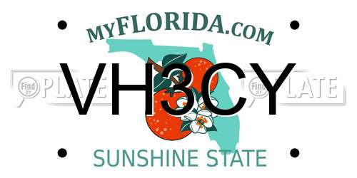 VH3CY Florida License Plate