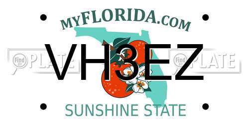VH3EZ Florida License Plate