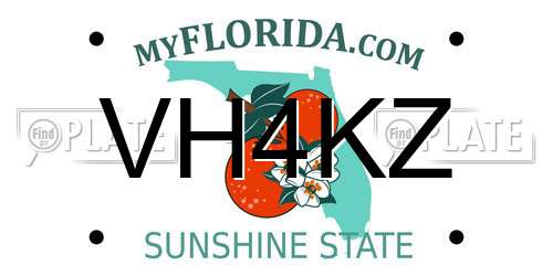 VH4KZ Florida License Plate