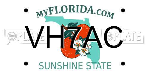 VH7AC Florida License Plate