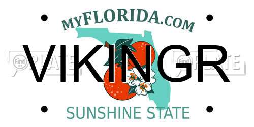 VIKINGR Florida License Plate
