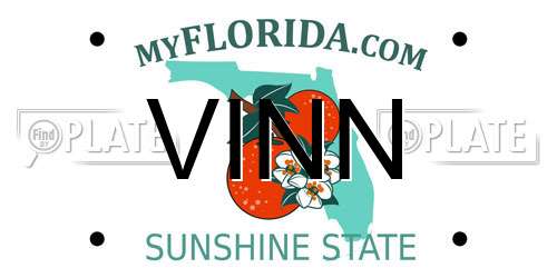 VINN Florida License Plate