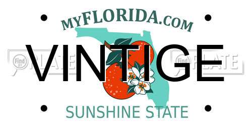 VINTIGE Florida License Plate