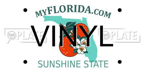 VINYL Florida License Plate