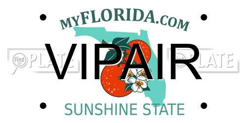 VIPAIR Florida License Plate