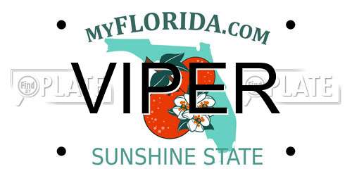 VIPER Florida License Plate