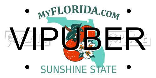 VIPUBER Florida License Plate