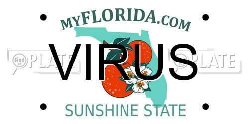 VIRUS Florida License Plate