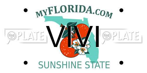 VIVI Florida License Plate