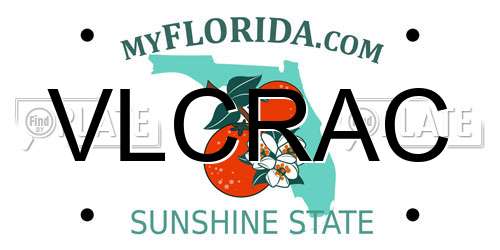 VLCRAC Florida License Plate