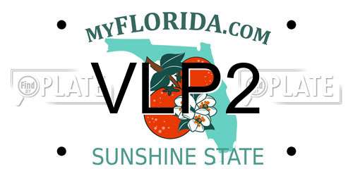 VLP2 Florida License Plate