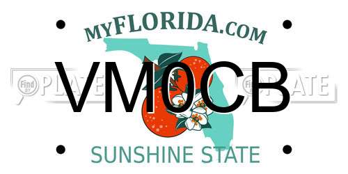 VM0CB Florida License Plate
