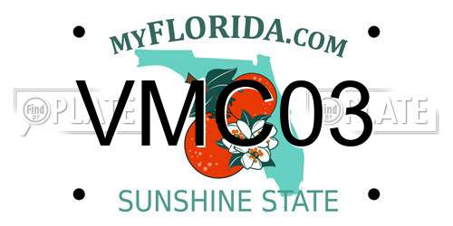 VMC03 Florida License Plate