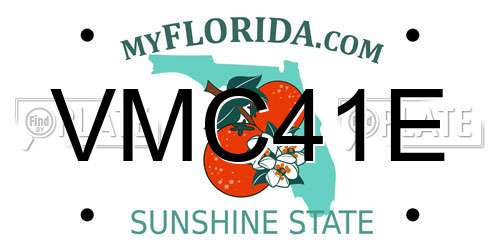 VMC41E Florida License Plate