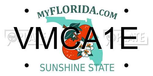 VMCA1E Florida License Plate