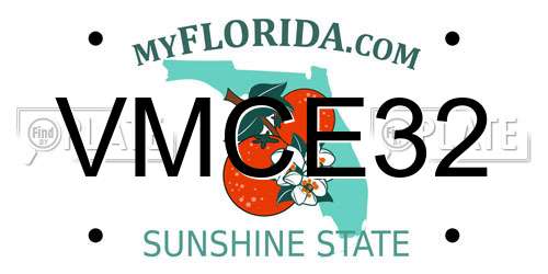 VMCE32 Florida License Plate