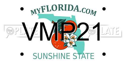 VMP21 Florida License Plate