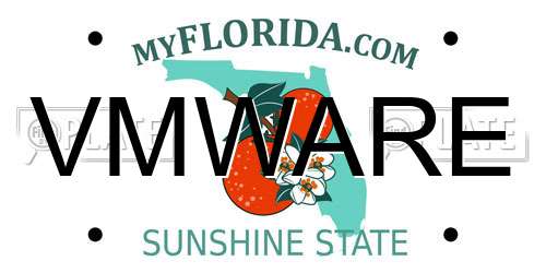 VMWARE Florida License Plate
