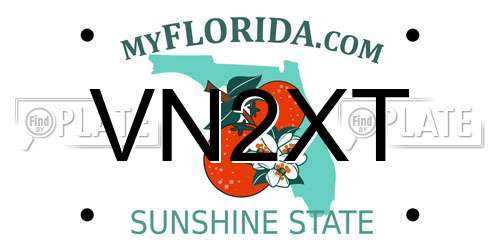 VN2XT Florida License Plate