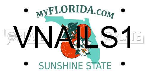 VNAILS1 Florida License Plate