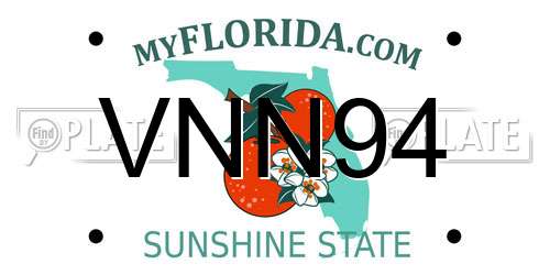VNN94 Florida License Plate