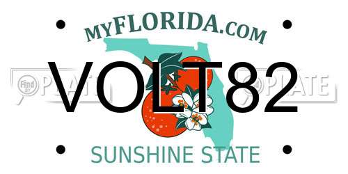 VOLT82 Florida License Plate