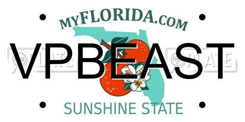 VPBEAST Florida License Plate