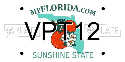 VPT12 Florida License Plate