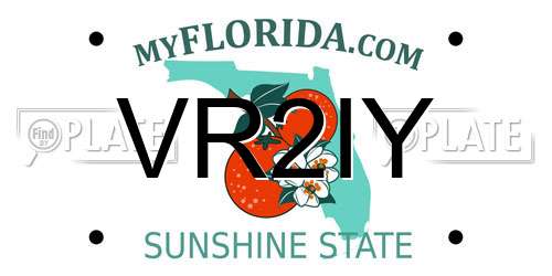 VR2IY Florida License Plate