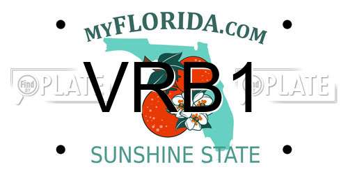 VRB1 Florida License Plate