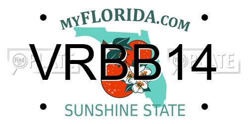 VRBB14 Florida License Plate