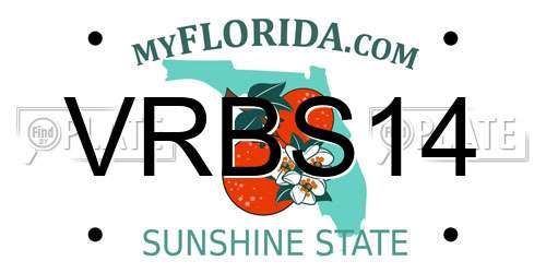 VRBS14 Florida License Plate