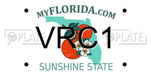 VRC1 Florida License Plate