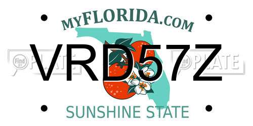 VRD57Z Florida License Plate
